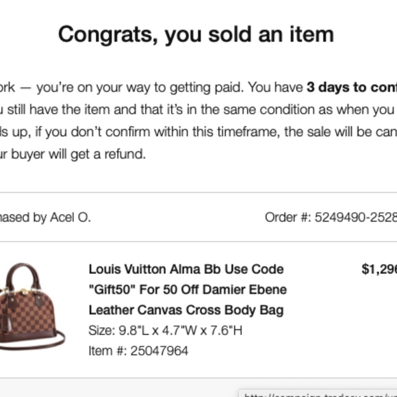 SOLD ON TRADESY - Picture 2 of 2